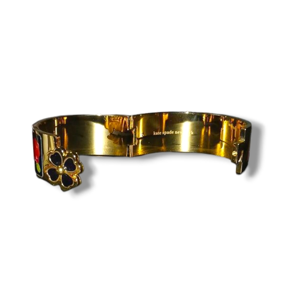 SOLD - Kate Spade Gold and Black Enamel Bracelet - Picture 3 of 3